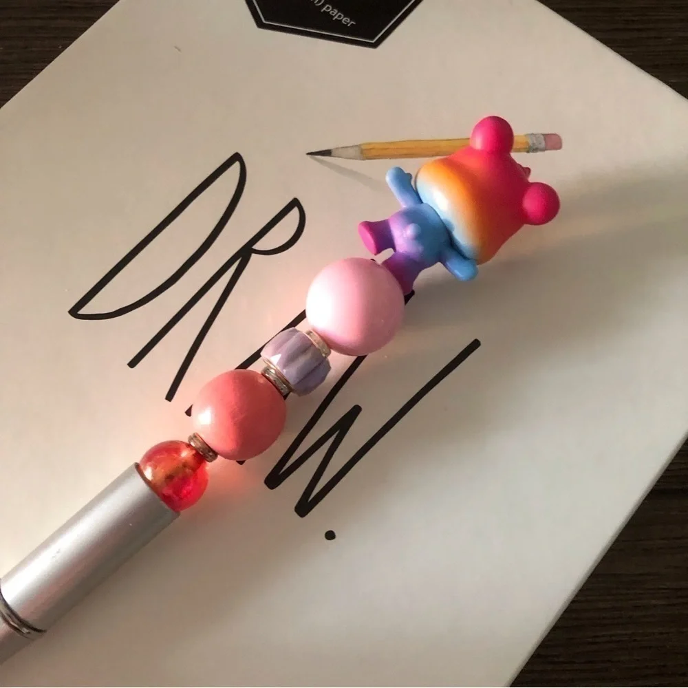 The Care Bears: Togetherness Bear handmade beaded pen